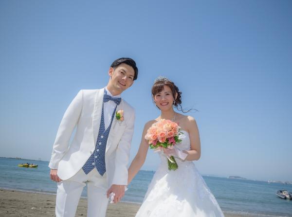 葉山の海の景色をゲストと堪能！プライベートＷＤの挙式実例画像