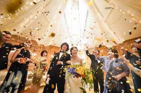 それぞれ過ごし方を変えた2部制Weddingの挙式画像
