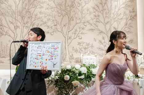 ゲストとの一体感×音楽をテーマに散りばめた結婚式!の挙式画像
