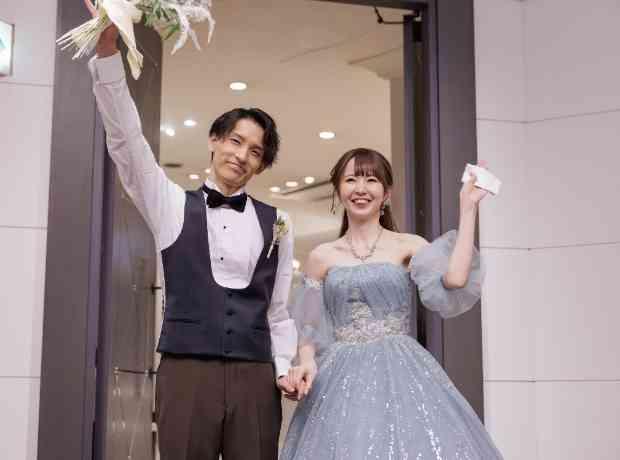 横浜×ライトアップでナイトウエディングの挙式実例画像