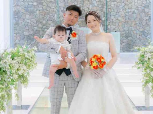 新しい家族も増え、幸せもよりいっぱいにの挙式実例画像