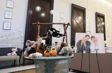 大切な家族・友人、そして「動物」に囲まれた結婚式の準備・打ち合わせ画像