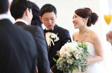 幸せオーラ全開のパーティー！！の披露宴画像
