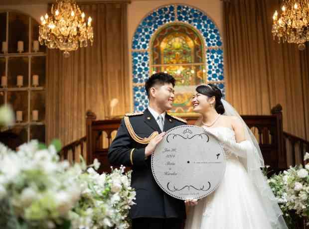 【祝福と愛の詰まった結婚式】文化財貸切ウェディングの挙式実例画像