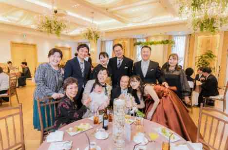”桜”満開・・・・春先取りのご結婚式の披露宴画像