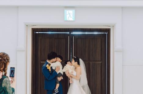 年末最後に迎えるWinter Weddingの挙式画像