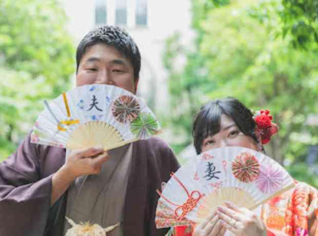 和も取り入れたおふたりだけのウェディング♡の挙式実例画像