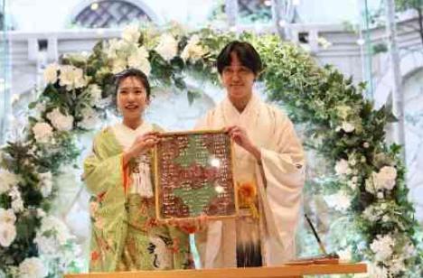 Xmas wedding　receptionの挙式画像