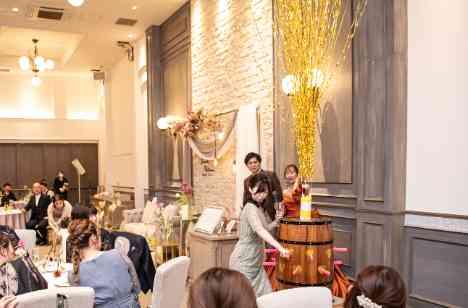 こだわりが詰まったゲストが飽きない結婚式の披露宴画像