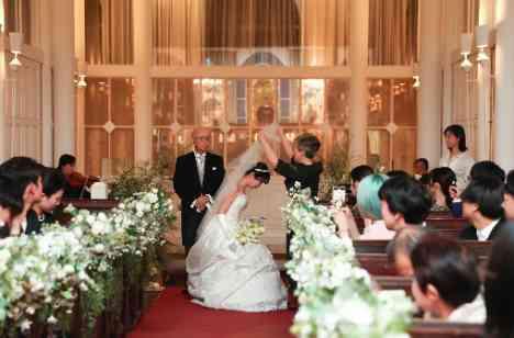 【音楽でゲストとつながる】有形文化財weddingの挙式画像