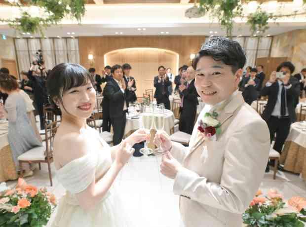 ゲスト皆様との一体感を感じられる結婚式にの挙式実例画像