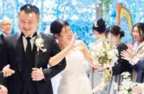 ゲームと映画の世界へ!おふたりらしい結婚式の挙式画像