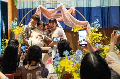 お子様連れでも安心の結婚パーティー♪の挙式画像