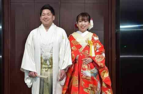 出雲殿で行う厳かな神前式の披露宴画像