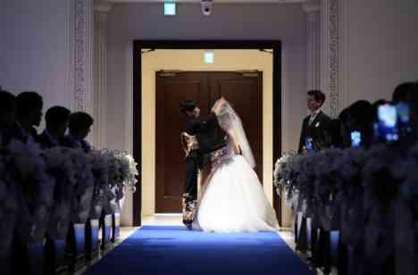 お子様と一緒に叶えたアットホームで自由な結婚式の挙式画像