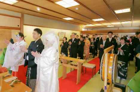 和のこだわりをふんだんに♪うららかな春の結婚式の挙式画像