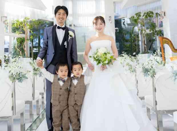 双子くんも一緒にhappy wedding☆の挙式実例画像