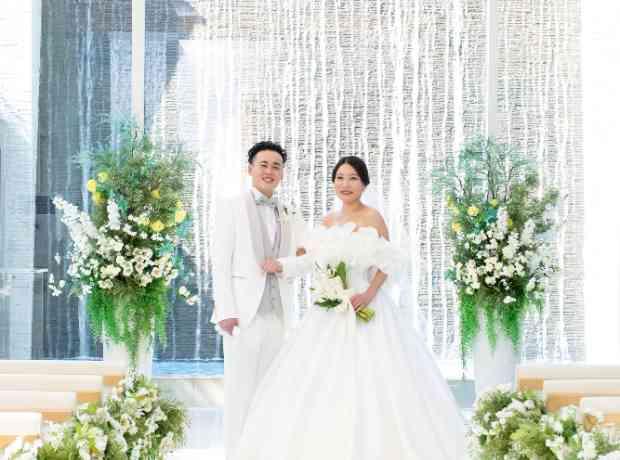 春のお花に囲まれて豪華なWedding Partyの挙式実例画像