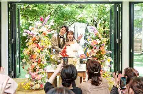 Ｓｐｒｉｎｇ　Ｇａｒｄｅｎ　Ｐａｒｔｙの披露宴画像