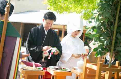和 × 洋 = 和モダンweddingの挙式画像
