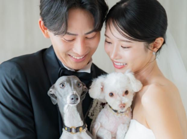 愛犬と一緒に叶えた 絆がつながる特別な一日の挙式実例画像