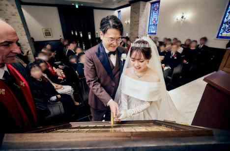 準備期間も当日も楽しめた最高の結婚式♪の挙式画像