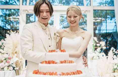 新郎新婦とお二人のお子様との結婚式ストーリーの演出画像