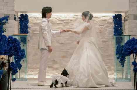 愛犬と叶えた、世界にひとつの結婚式！の挙式画像