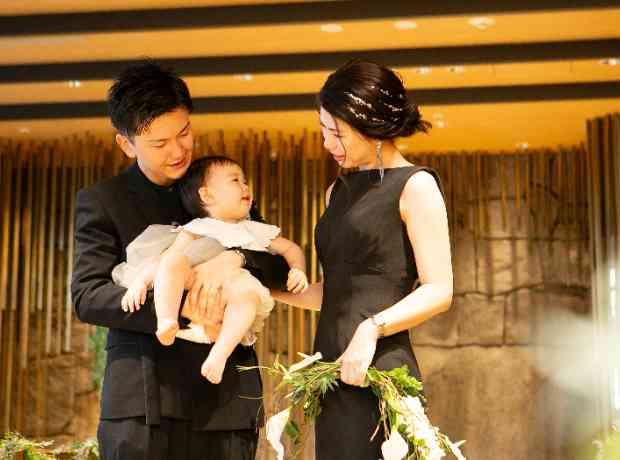 【Anniversary】親子三人の特別な記念日の挙式実例画像