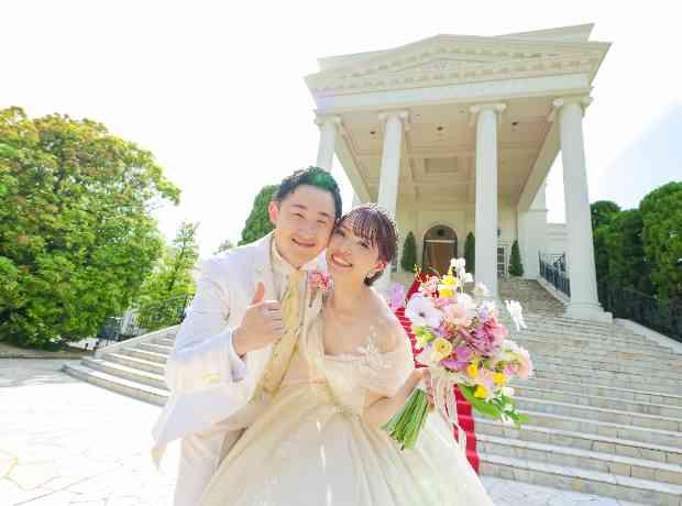 おふたりらしさと憧れ全開の楽しい一日の挙式実例画像