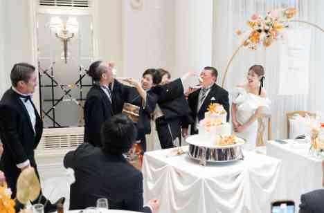 主役はふたり、そしてみんな!青春感謝祭の披露宴画像