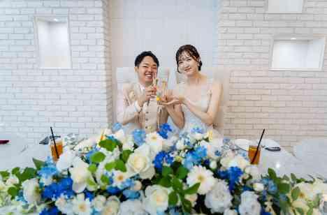 ゲストに感謝を伝られたアットホームな結婚式の挙式画像
