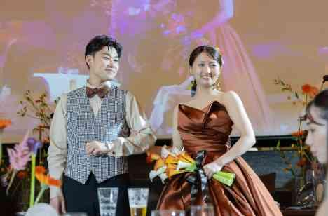 ゲストと共に感謝と笑顔で満ち溢れた結婚式♪の披露宴画像