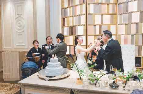 【ペット婚】挙式~披露宴まで愛犬と過ごせる結婚式の披露宴画像