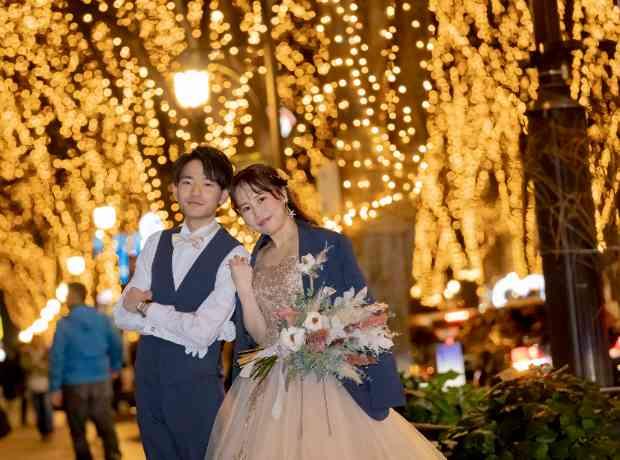 定禅寺通りならではの“光のページェント婚”の挙式実例画像