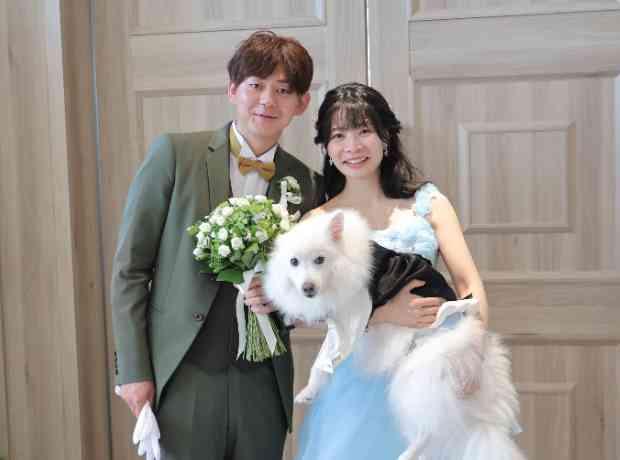 ゲストと愛犬と過ごす、穏やかで優しい結婚式の挙式実例画像