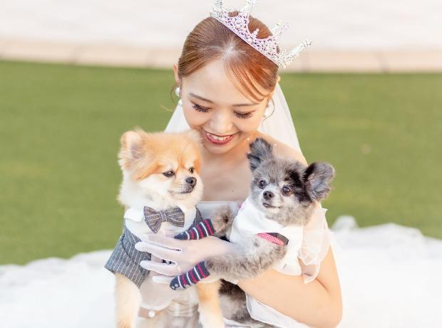 大切な愛犬とともにすごす特別なひとときの挙式実例画像
