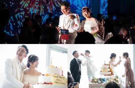 大好きなうさぎちゃんと一緒にキュートな結婚式の披露宴画像