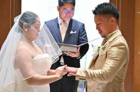 ゲスト参加型！にぎやか×こだわりweddingの挙式画像