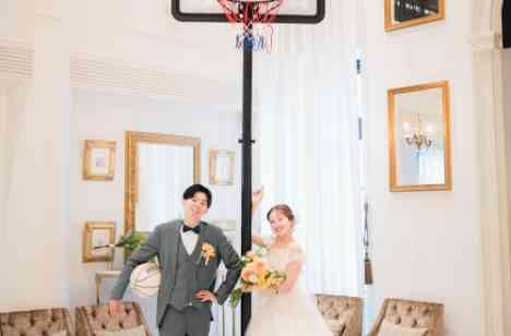 こんな結婚式始めて！貸し切り空間でバスケを🏀の披露宴画像