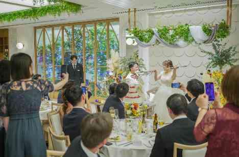 ゲスト参加の演出たくさんEnjoy Weddingの披露宴画像