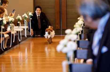 【ペットウェディング】ゲストへの恩返しの挙式画像