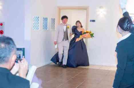 列席者全員で楽しく盛り上がった結婚披露宴の演出画像