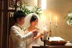 おもてなし＆大人クリスマスWEDDINGの挙式画像