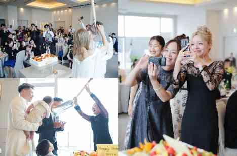 真夏のオーシャンビューWedding！の披露宴画像