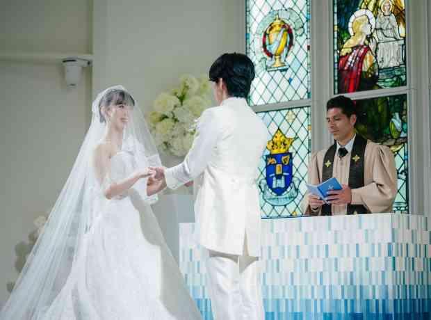 思いきり浮かれて楽しんだ、幸せ感100％の結婚式の挙式実例画像