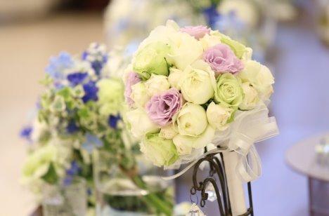 自分達らしさ全開の笑顔溢れる結婚式の披露宴画像