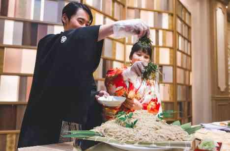 こだわり詰まった結婚式❆
獅子舞&お蕎麦演出♪の披露宴画像