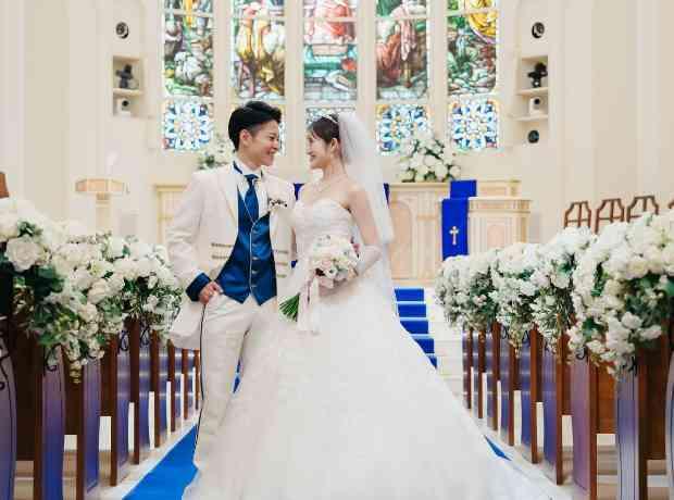 夏と海を感じる世界観×感謝を大切にした結婚式の挙式実例画像