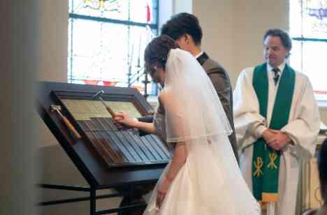 やりたいを詰め込んだアットホームな結婚式！の挙式画像